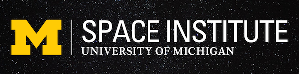 University of Michigan Space Institute logo on star field